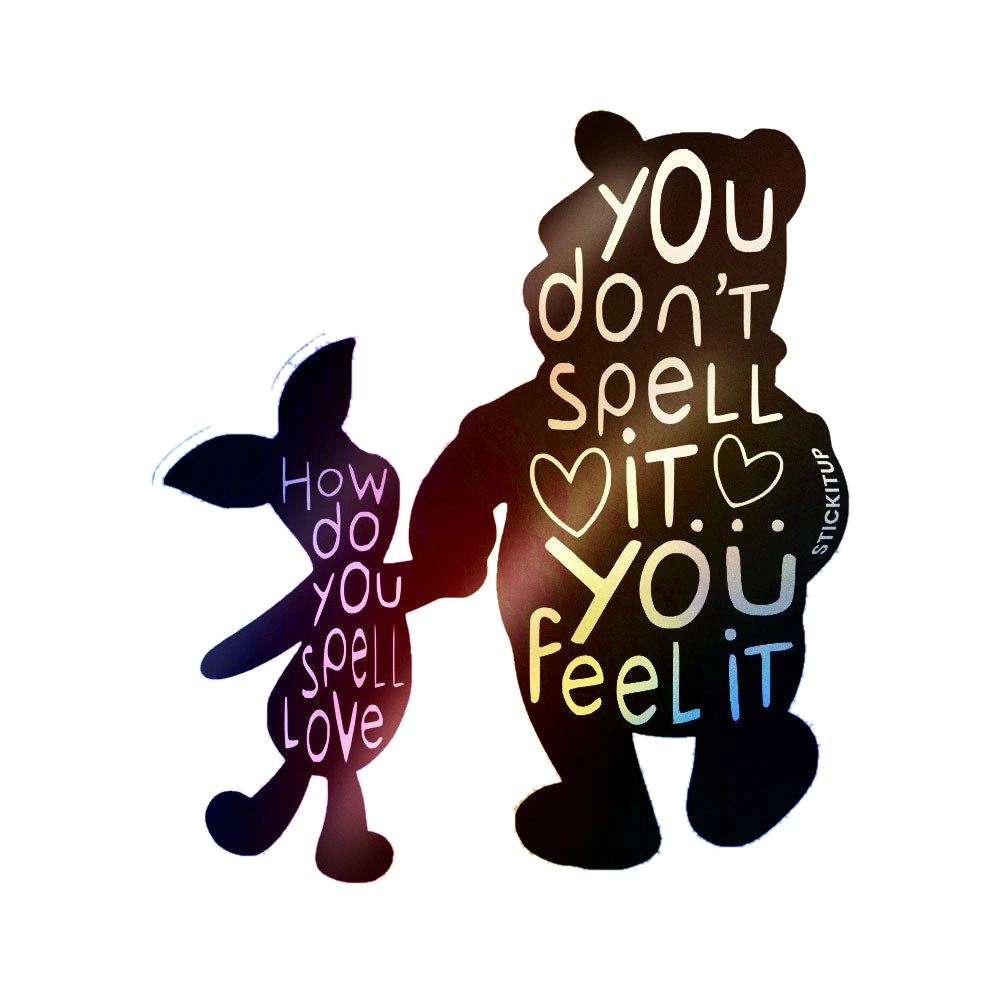 Spell It Feel It Sticker Holographic Stickers